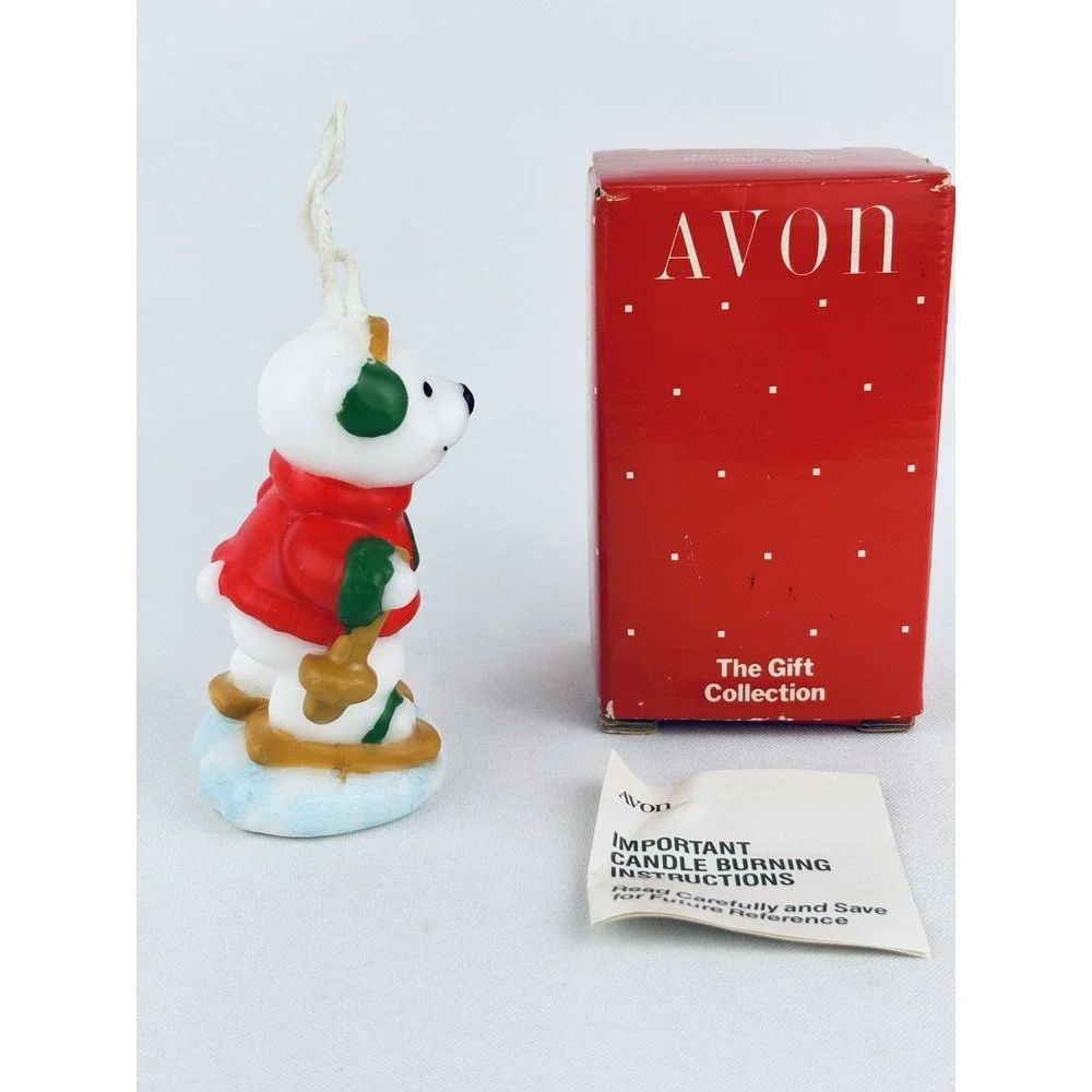 Avon‎ Gift Collection North Pole Pals Candle Ornament- Polar Bear Vintage 1988